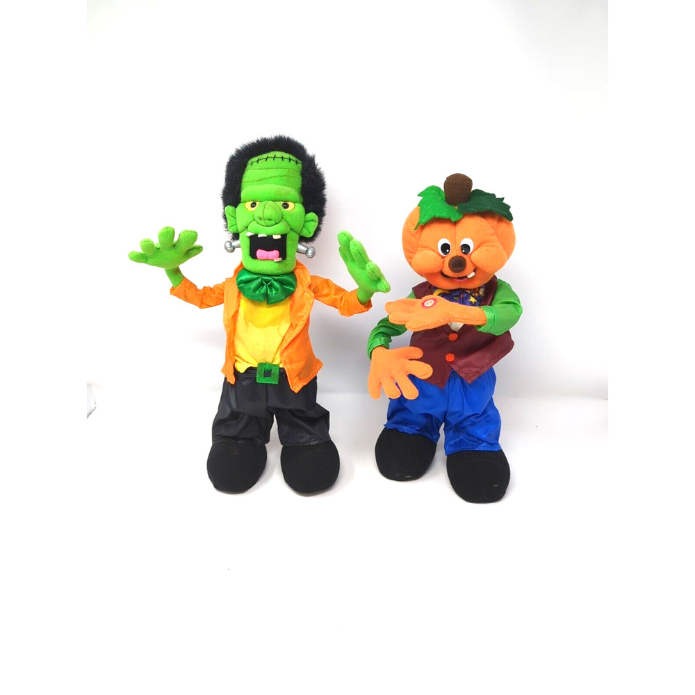 2 HALLOWEEN “Kids of America Corp” Dancing Monster Frankenstein & pumpkin 2001